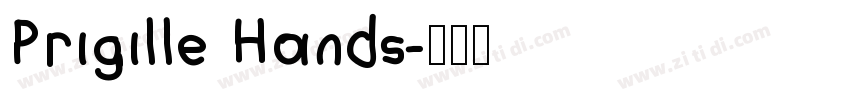 Prigille Hands字体转换